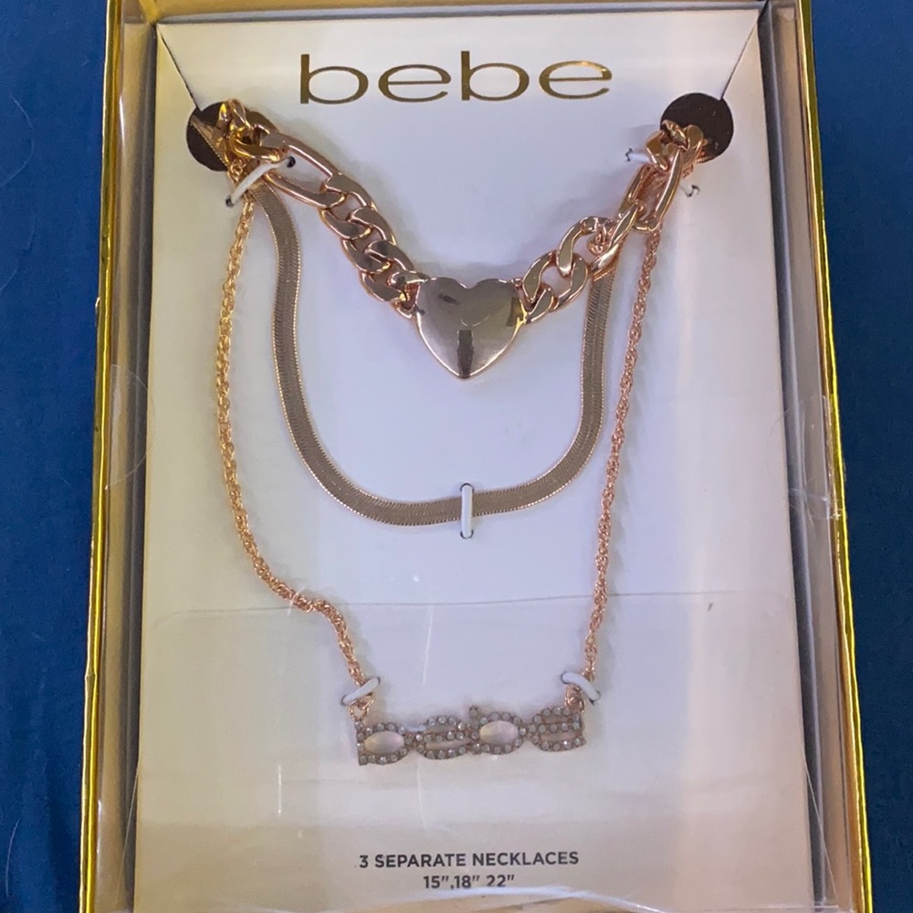 Bebe trio necklace